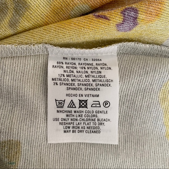 Anthropologie Postmark floral shimmer halter top - Picture 4 of 6